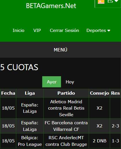 boletas de apuestas ganadoras
